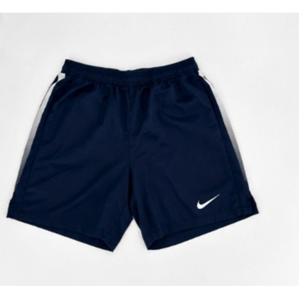 Nike Dri-FIT Soccer Shorts Mens Medium Navy Blue Side Stripe Athletic Training